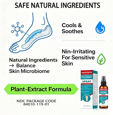 Foot Spray Antifungal,Oilcertified by NDC Clinical Trials,Odor Probiotic, Athletes Foot Treatment Spray,Shoe Odor Spray,Foot Spray for Smelly feet，Relieve feet discomfort Symptoms（100ML） in Saudi Arabia