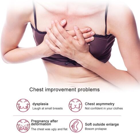 4 Sizes Electric Breast Massager, Breast Massage Enhancement Machine with 2 Modes, 15 Minutes Automatic Stop for Home Breast Care (C13.5cm) in Kuwait