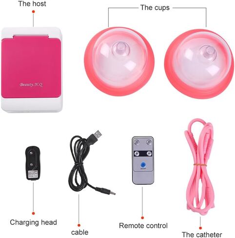 4 Sizes Electric Breast Massager, Breast Massage Enhancement Machine with 2 Modes, 15 Minutes Automatic Stop for Home Breast Care (C13.5cm) in Kuwait