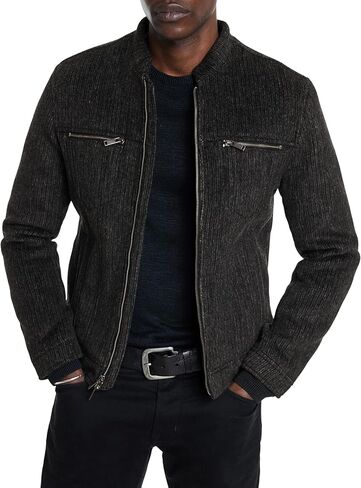 John Varvatos mens Branden Band Collar Jacket in Saudi Arabia