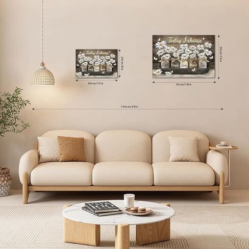 1pc “Today Choose" Golden Flower Canvas Wall Art, Decor for Living Room & Bedroom, 30 * 45cm/12 * 18in Unframed in Saudi Arabia