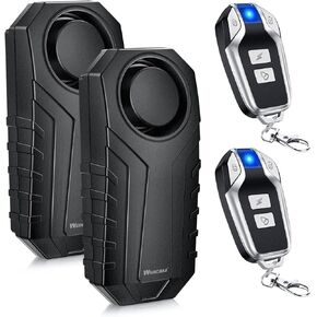 WSDCAM 113dB بصوت عال مضاد للسرقة مستشعر الاهتزاز أنظمة إنذار للدراجة الكهربائية دراجة نارية جولف سيارة مقطورة صندوق بريد باب المرآب مقاوم للماء أمن المنزل ملحقات الدراجة إنذار الدراجة مع جهاز التحكم عن بعد in Kuwait