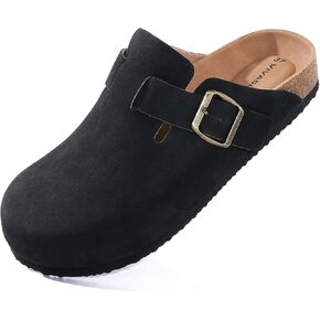 Clogs for Women and Men Cork Footbed Sandals Comfort Slip On Potato Shoes with Arch Support Suede Clogs in Kuwait
