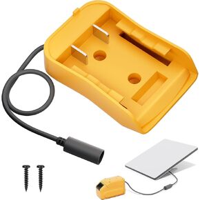 20V Battery Adapter Kit for Dewalt, Power Wheel Battery Converter with Fuses & Wire Terminals, 12AWG Wire, Universal Connector for RC Cars, Trucks, Robotics -2pcs in Kuwait