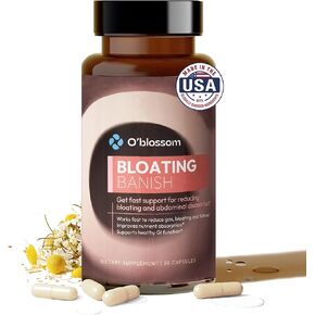 O'blossom Bloating Banish with Benegut - Gut Health for Women, Patented Probiotics for Digestive Health, Clinically Studied Relief in 90 Minutes, Supports Gut Lining Integrity in Saudi Arabia