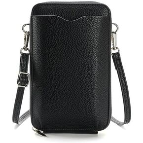 DOB SECHS Leather Passport Wallet Crossbody Phone Bag, RFID Blocking Passport Holder Credit Cards Case for Women in Kuwait