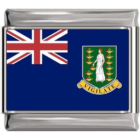 NewCharms British Virgin Islands Flag Italian Charm in Saudi Arabia