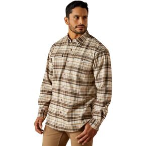 قميص عمل رجالي من ARIAT مصنوع من قماش الفلانيل DuraStretch in Kuwait