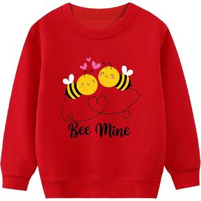 أطفال عيد الحب قمصان للفتيات القلب البلوز Lovebug الجرافيك تي شيرت طفل عيد الحب الزي يكون الألغام المحملة 2-10T in Saudi Arabia