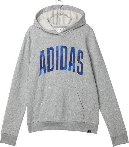 adidas boys Graphic Heather Fleece Hooded Pullover (Big Kid) in Saudi Arabia