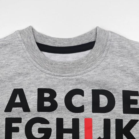 Toddler Boy Girl Sweatshirt ABC Alphabet I Love U Valentine Day Outfit Kids Heart Long Sleeve Shirts 2-7 Years in Saudi Arabia