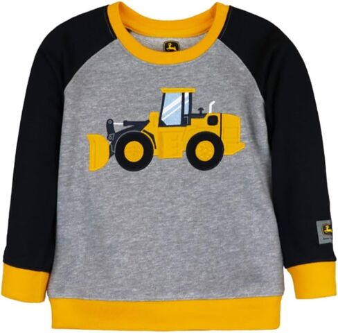 سويت شيرت John Deere Crewmeck أزرق جرار رمادي لودر مقاسات الأطفال الصغار 2T 3T 4T in Saudi Arabia