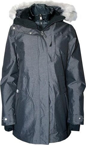 Columbia Beverly Mountain Women's 3 in 1 Interchange Omni Heat Waterproof Jacket (Black, S) in Saudi Arabia