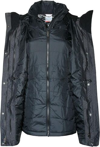 Columbia Beverly Mountain Women's 3 in 1 Interchange Omni Heat Waterproof Jacket (Black, S) in Saudi Arabia