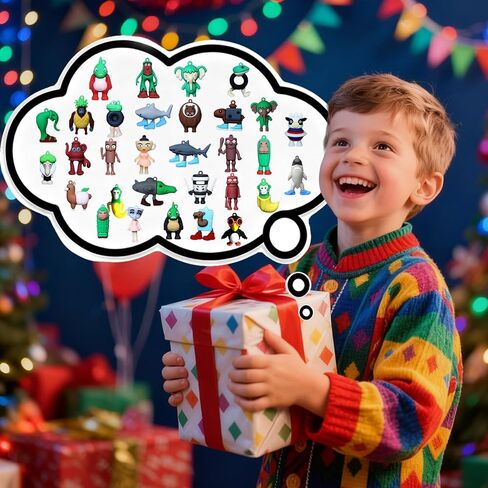 36 PCS Italian Brainrot Toys - Tralalero Tralala Tung Tung Tung Sahur Ballerina Capuchina Action Figures, Collectible Brain Rot Meme Figurine Keychain Birthday Gift Party Favors for Kids Fans in Saudi Arabia