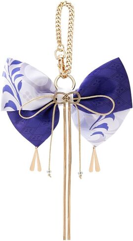 Genshin Impact Kamisato Ayato Impression Series Bow Hair Accessory Keychain in Saudi Arabia