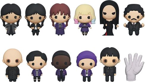 Wednesday Series 4 – 5" Collectible Bag Clip – Blind Bag (ONE Random Figure) – TV Show Character Keychain/Backpack Accessory | Official Licensed Merchandise in Saudi Arabia