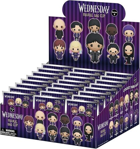 Wednesday Series 4 – 5" Collectible Bag Clip – Blind Bag (ONE Random Figure) – TV Show Character Keychain/Backpack Accessory | Official Licensed Merchandise in Saudi Arabia