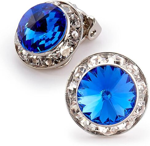 | Colorful Rhinestone Clip On Earrings for Dance, Pageant, Prom, Performance, Wedding, or Special Event in Saudi Arabia