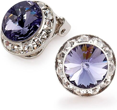 | Colorful Rhinestone Clip On Earrings for Dance, Pageant, Prom, Performance, Wedding, or Special Event in Saudi Arabia