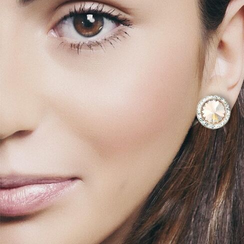 | Colorful Rhinestone Clip On Earrings for Dance, Pageant, Prom, Performance, Wedding, or Special Event in Saudi Arabia