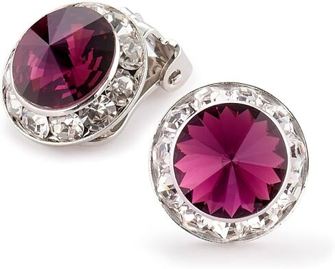 | Colorful Rhinestone Clip On Earrings for Dance, Pageant, Prom, Performance, Wedding, or Special Event in Saudi Arabia