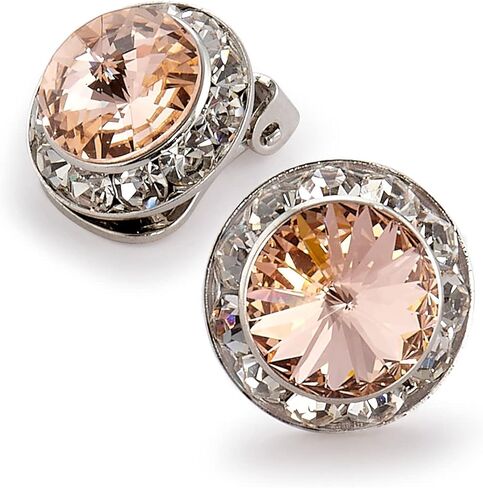 | Colorful Rhinestone Clip On Earrings for Dance, Pageant, Prom, Performance, Wedding, or Special Event in Saudi Arabia
