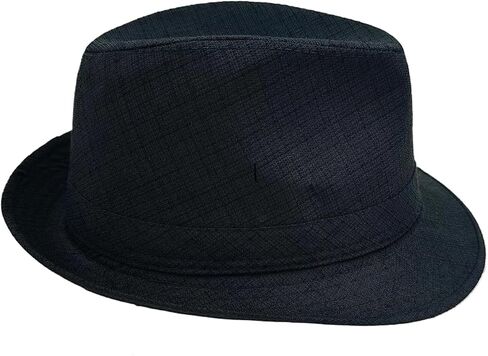 Men's 20s Trilby Fedora Short Brim Panama Hat Unisex Casual Jazz Cap in Saudi Arabia