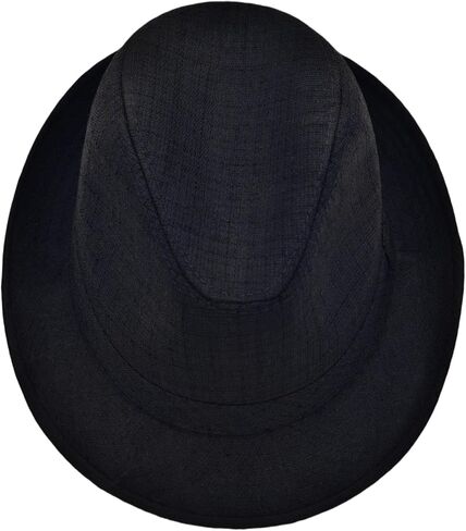 Men's 20s Trilby Fedora Short Brim Panama Hat Unisex Casual Jazz Cap in Saudi Arabia