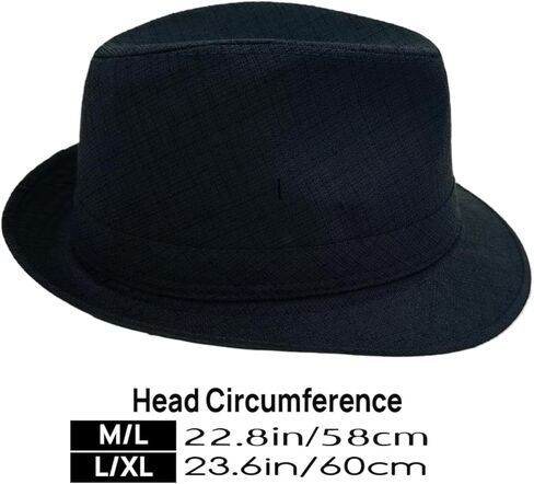 Men's 20s Trilby Fedora Short Brim Panama Hat Unisex Casual Jazz Cap in Saudi Arabia