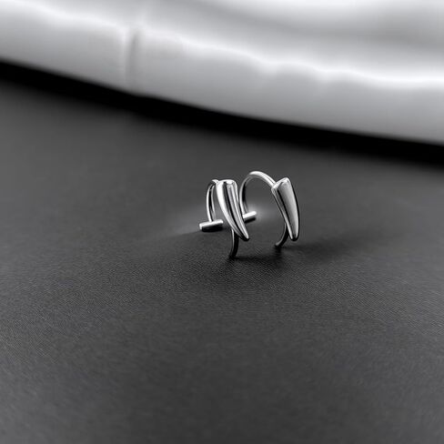 Lip Rings 16G Snake Bite Piercing Labret Jewelry Monroe Lip Barbell Ring Spike Nose Stud Spiral Piercing Vampire Fangs Lip Cuff Stainless Steel Vertical Helix Jewelry for Women Men in Saudi Arabia