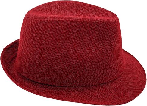 Men's 20s Trilby Fedora Short Brim Panama Hat Unisex Casual Jazz Cap in Saudi Arabia