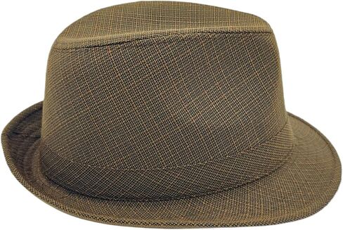 Men's 20s Trilby Fedora Short Brim Panama Hat Unisex Casual Jazz Cap in Saudi Arabia