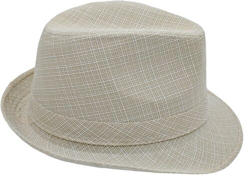 Men's 20s Trilby Fedora Short Brim Panama Hat Unisex Casual Jazz Cap in Saudi Arabia