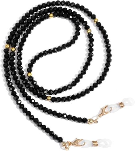 Crystal Eyeglass Chain，Beaded Chain Necklace for Glasses Women Eyeglasses Holder Necklace for Women Kids Men Elegant Sunglasses Strap with Loop Designer Eyeglass Accessories in Kuwait