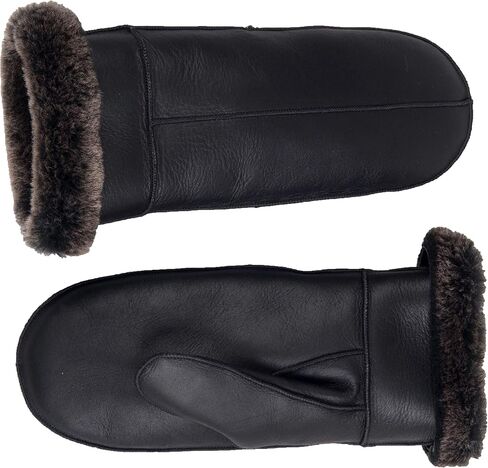 Women's Sheepskin Fur Mittens – LWG Certified Premium Shearling Leather Warm Cold Weather Winter Gloves in Saudi Arabia