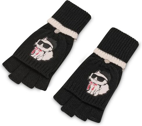 قفازات KARL LAGERFELD النسائية Sassy Choupette Flip Top in Kuwait