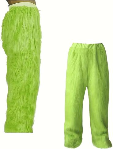 Halloween Costume for Men Green Monster Costumes with Mask Furry Adult Suit Christmas Outfit in Saudi Arabia