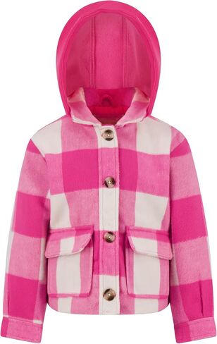 Jessica Simpson Girls' Faux Wool Shacket Midweight Jacket in Saudi Arabia