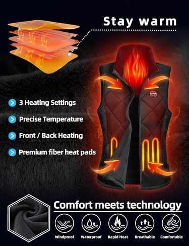 Professional Women's Heated Vest with Universal USB Cable (Battery Pack Not Included) in Saudi Arabia