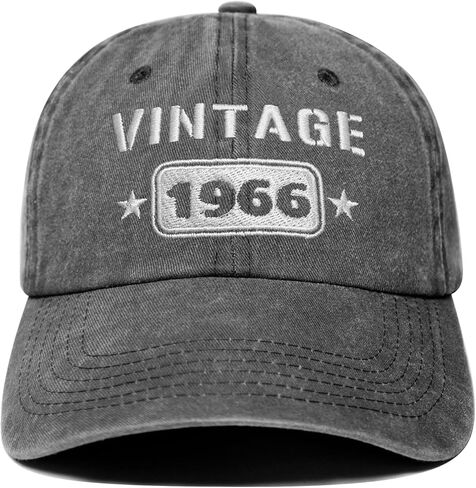 60th Birthday Gifts for Men Women, 60 Year Old Gifts Ideas, Washed Cotton Embroidered Baseball Cap Adjustable in Saudi Arabia