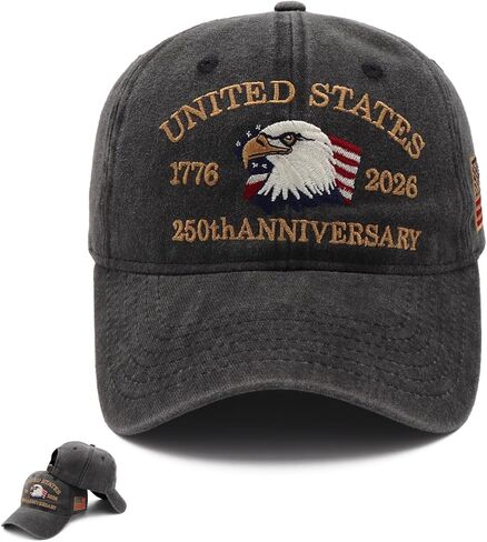 250 Anniversary USA Hat - Adjustable Patriotic Hat for Men and Women American Independence Day Gift in Kuwait