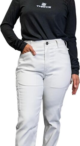Women's Painter's Core Work Pants, Ghost White ACTIONFLEX DX Stretch Fabric in Saudi Arabia