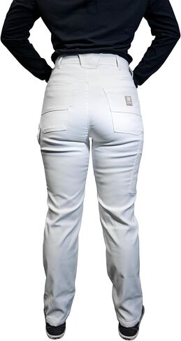Women's Painter's Core Work Pants, Ghost White ACTIONFLEX DX Stretch Fabric in Saudi Arabia