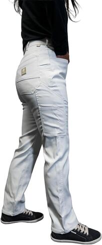 Women's Painter's Core Work Pants, Ghost White ACTIONFLEX DX Stretch Fabric in Saudi Arabia
