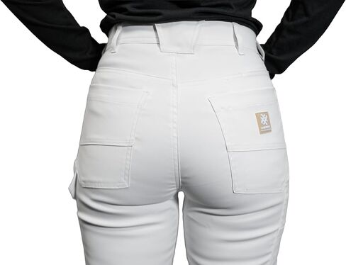 Women's Painter's Core Work Pants, Ghost White ACTIONFLEX DX Stretch Fabric in Saudi Arabia