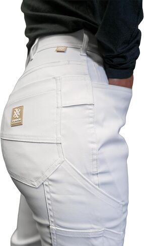 Women's Painter's Core Work Pants, Ghost White ACTIONFLEX DX Stretch Fabric in Saudi Arabia