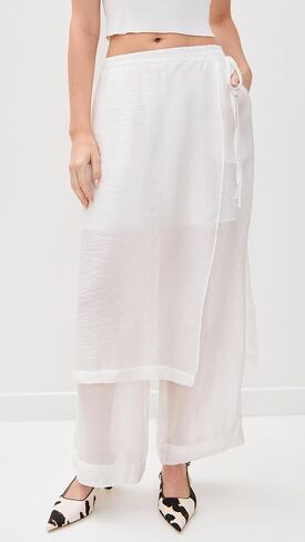 Simonett Women's Textured Translucent Overlay Trousers in Saudi Arabia