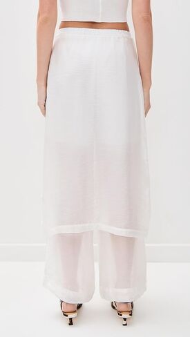 Simonett Women's Textured Translucent Overlay Trousers in Saudi Arabia