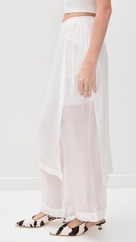 Simonett Women's Textured Translucent Overlay Trousers in Saudi Arabia